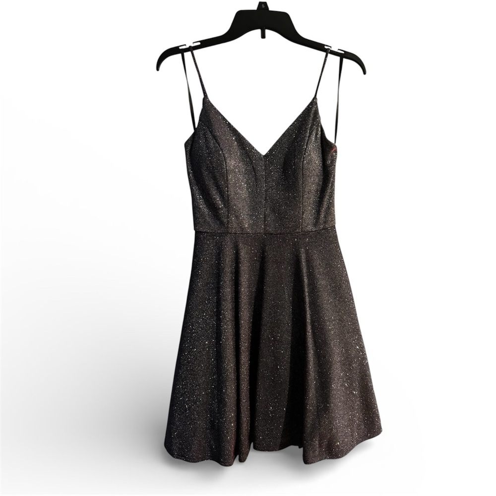 Silver Sparkling Semi Formal Dress
